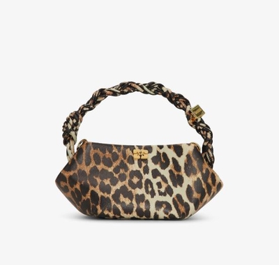 Mini bolso Ganni Bou leopard